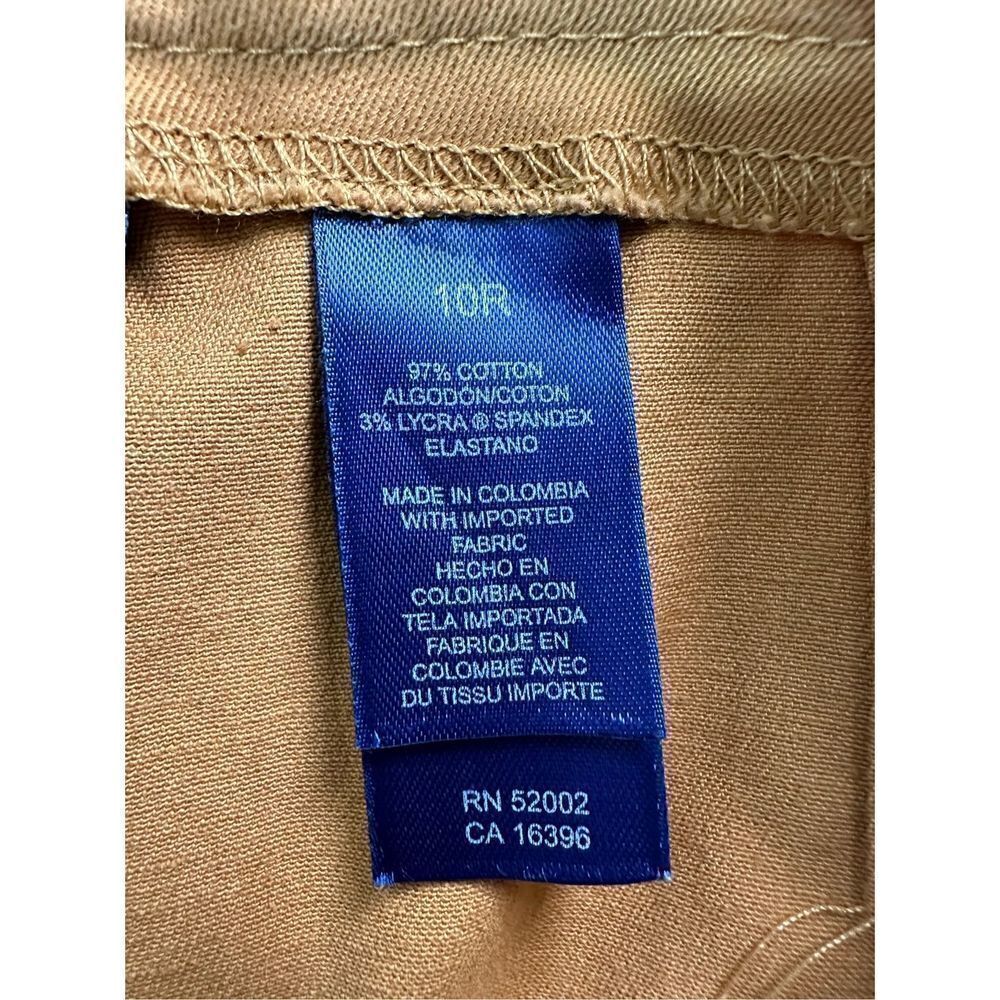 JH Collectibles women’s tan stretch pants size 10R. #30-0773 - Picture 5 of 6